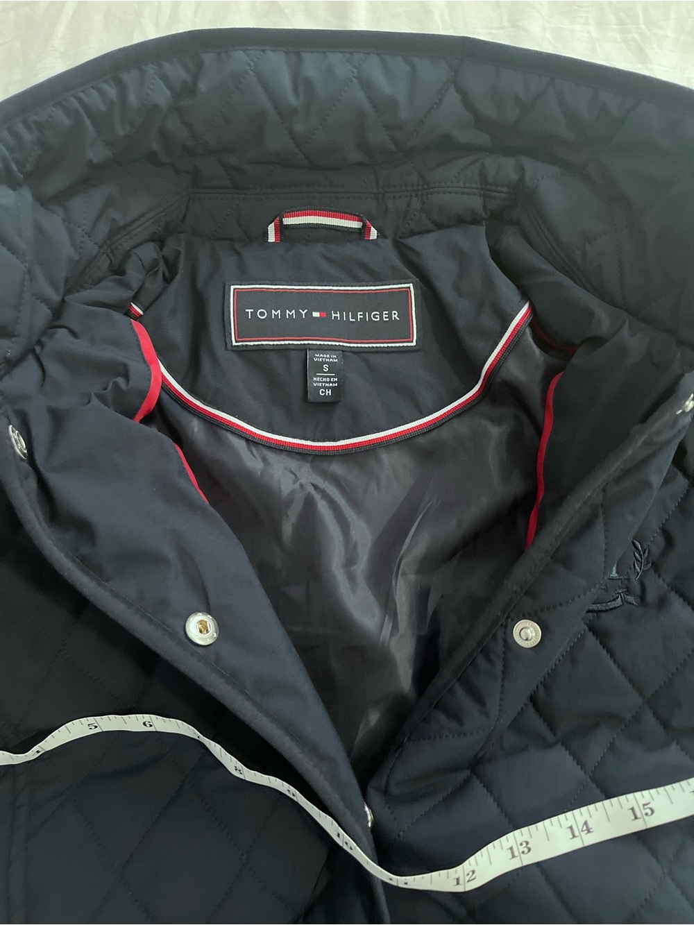 Tommy Hilfiger Quilted Navy  Jacket - Picture 6 of 7